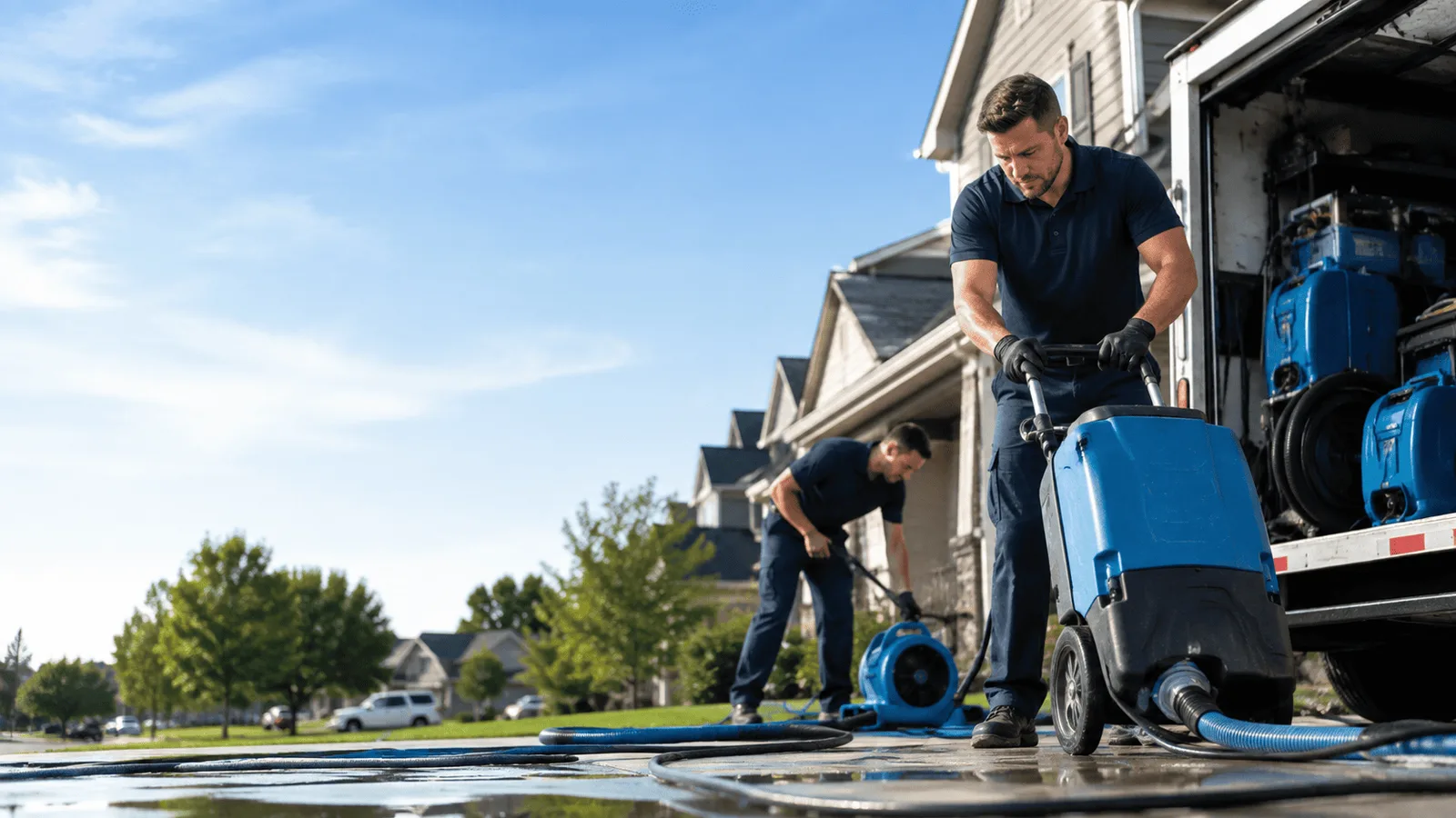 Dehumidification being performed in South Glastonbury, CT
